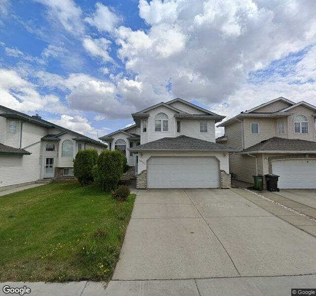 Street view of 16423 67 Street NW, Edmonton