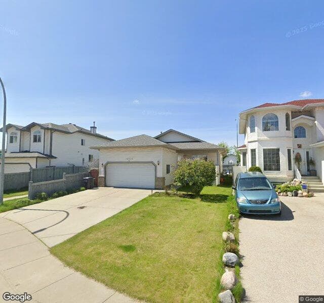 Street view of 16406 65 Street NW, Edmonton