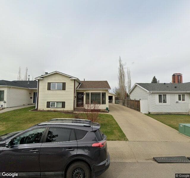 Street view of 5847 185 Street NW, Edmonton