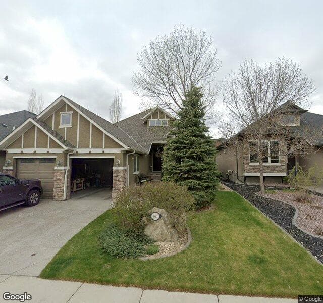 Street view of 80 Evergreen Row SW, Calgary