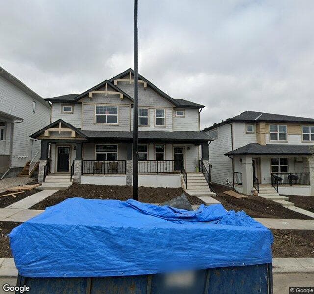 Street view of 33 Veranda Boulevard SW, Calgary