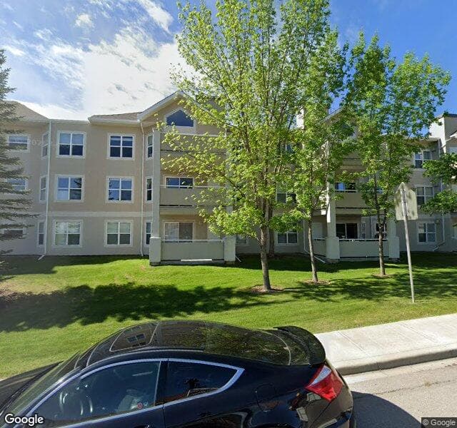 Street view of 102-6900 Hunterview Drive NW, Calgary