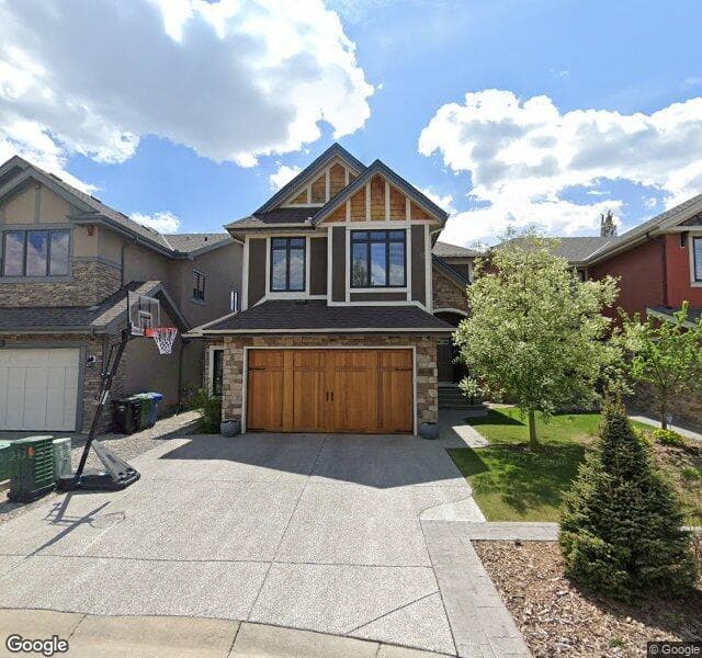 Street view of 108 W Coach Place SW, Calgary