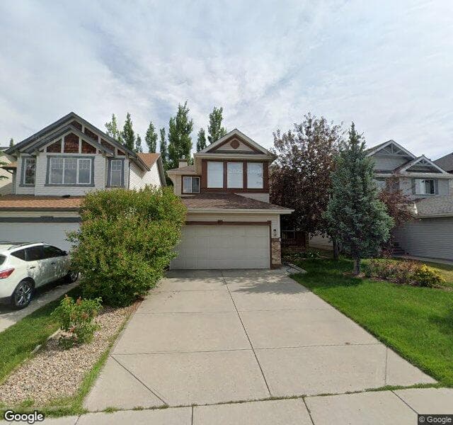 Street view of 481 Chaparral Drive SE, Calgary