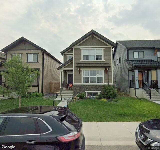 Street view of 96 Mahogany Crescent SE, Calgary