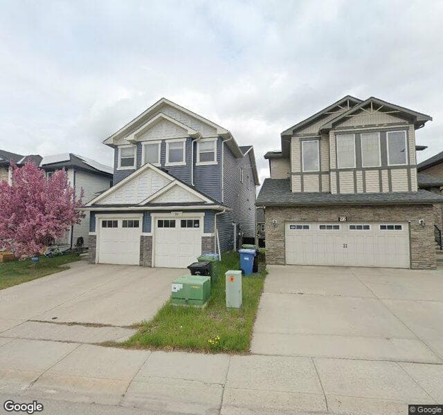 Street view of 96 Silverado Skies Manor SW, Calgary