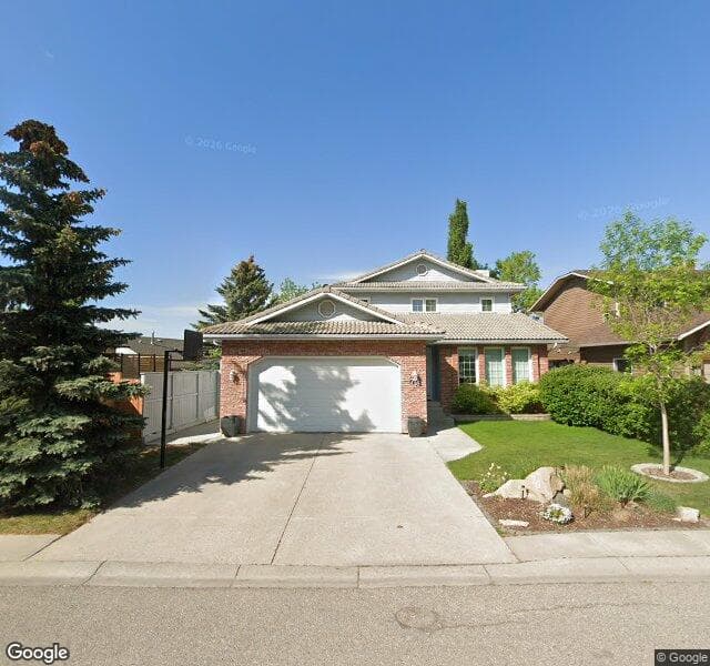 Street view of 76 Hawkcliff Place NW, Calgary