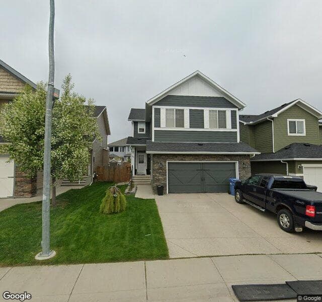 Street view of 90 Silverado Skies Crescent SW, Calgary