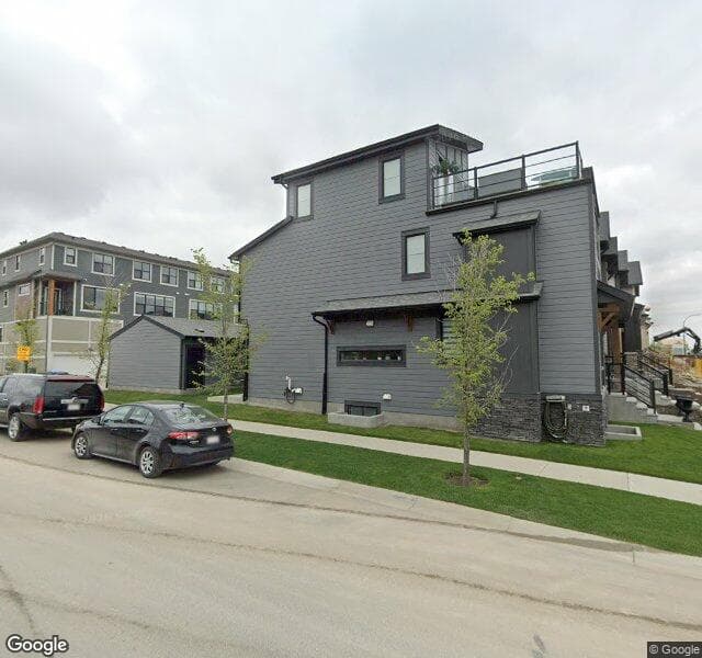 Street view of 161 Treeline Avenue SW, Calgary