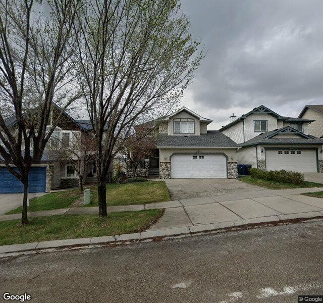 Street view of 221 Hidden Creek Boulevard NW, Calgary