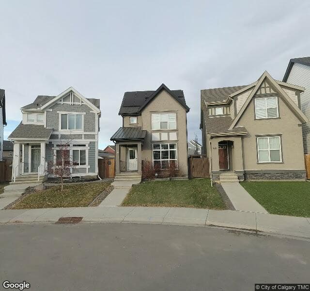 Street view of 64 Masters Link SE, Calgary