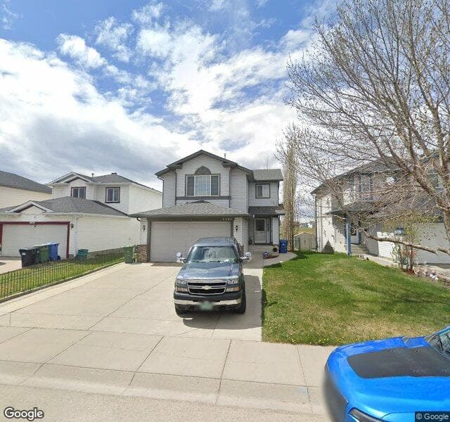 Street view of 7246 Laguna Way NE, Calgary