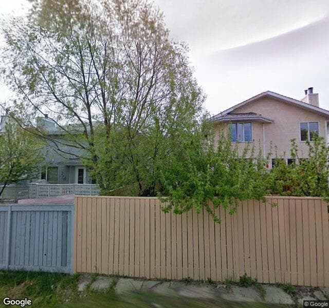 Street view of 50 Woodford Close SW, Calgary