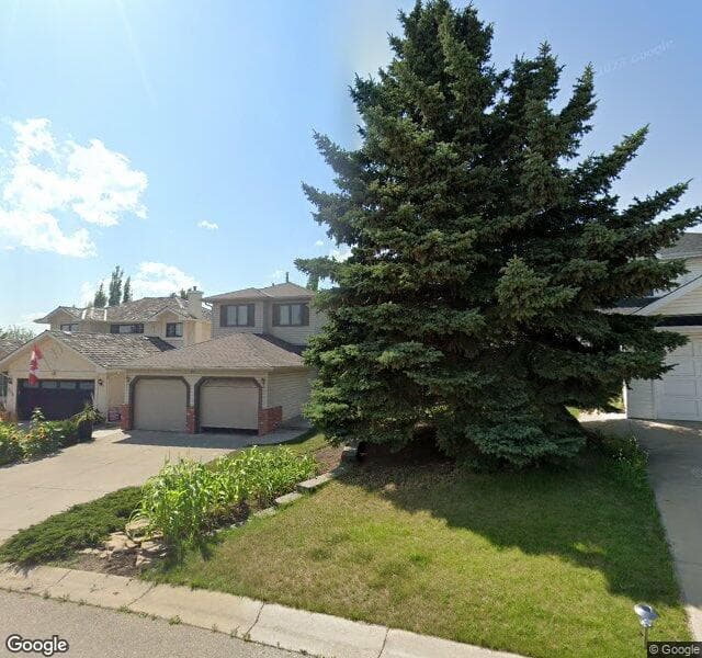 Street view of 623 Sierra Morena Place SW, Calgary