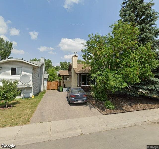 Street view of 60 Fallingworth Place NE, Calgary