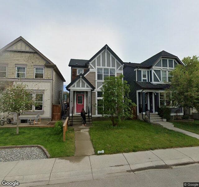 Street view of 1215 New Brighton Park SE, Calgary