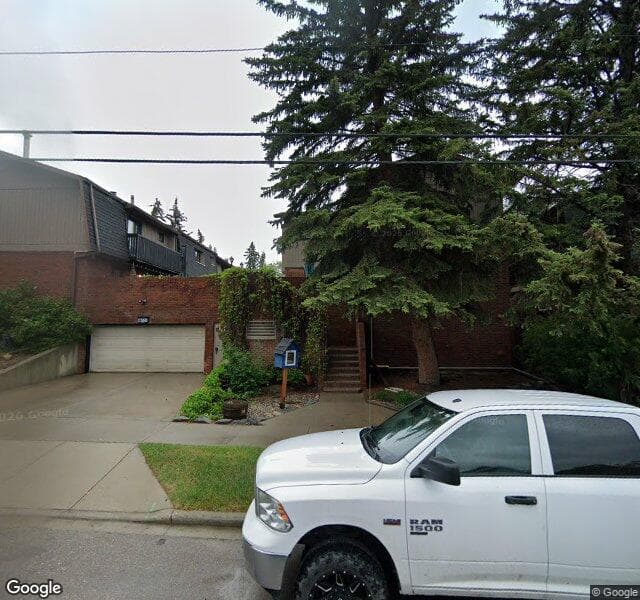 Street view of 1-1760 8 Avenue NW, Calgary