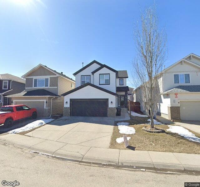Street view of 79 Saddlecrest Terrace NE, Calgary