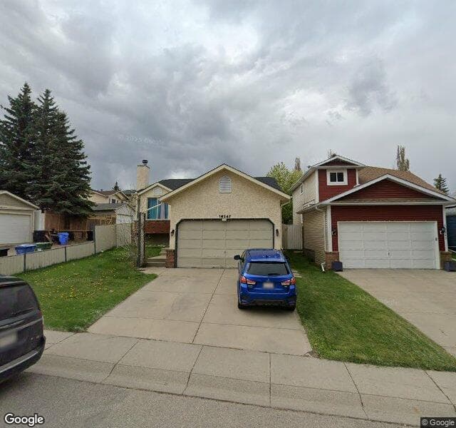 Street view of 16247 Shawfield Drive SW, Calgary