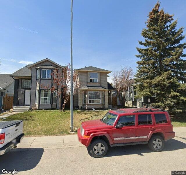 Street view of 136 Martinwood Way NE, Calgary