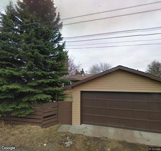 Street view of 3420 Button Road NW, Calgary
