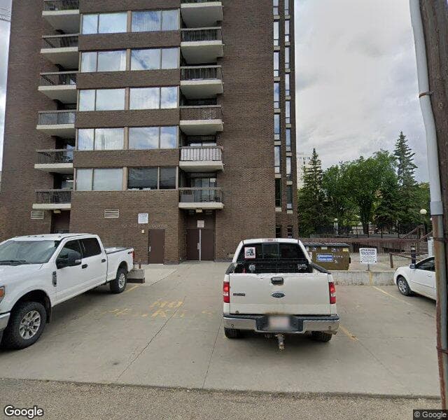 Street view of 1603-10025 113 Street NW, Edmonton