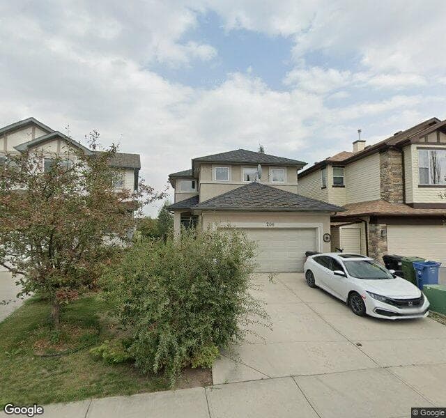 Street view of 206 Tuscany Ravine Close NW, Calgary