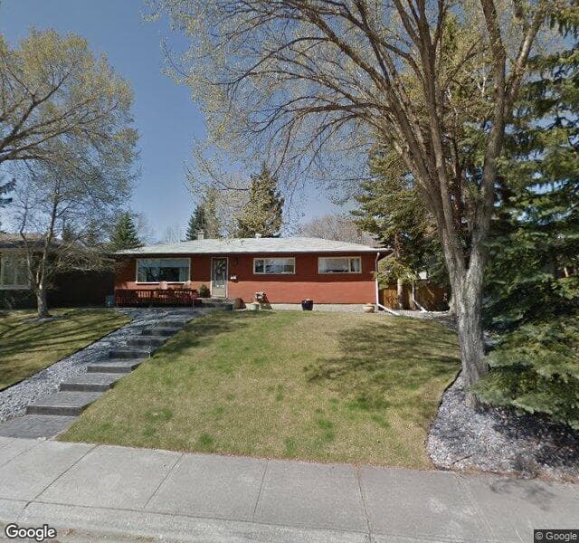 Street view of 59 Woodlark Drive SW, Calgary