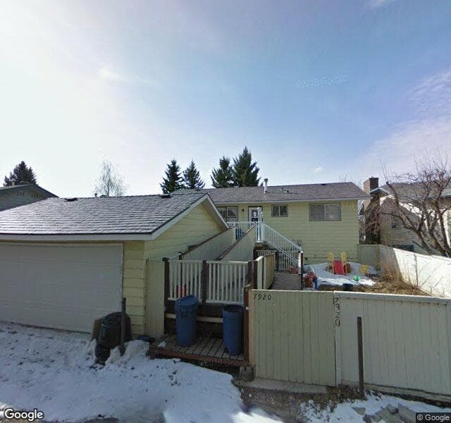 Street view of 7920 71 Avenue NW, Calgary