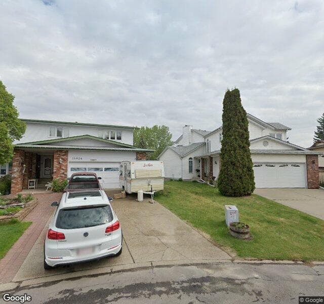 Street view of 16928 93 Street NW, Edmonton