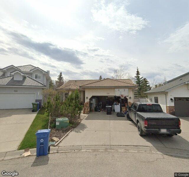Street view of 135 Hawkstone Place NW, Calgary