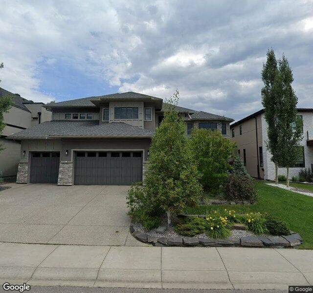 Street view of 118 Aspen Ridge Place SW, Calgary