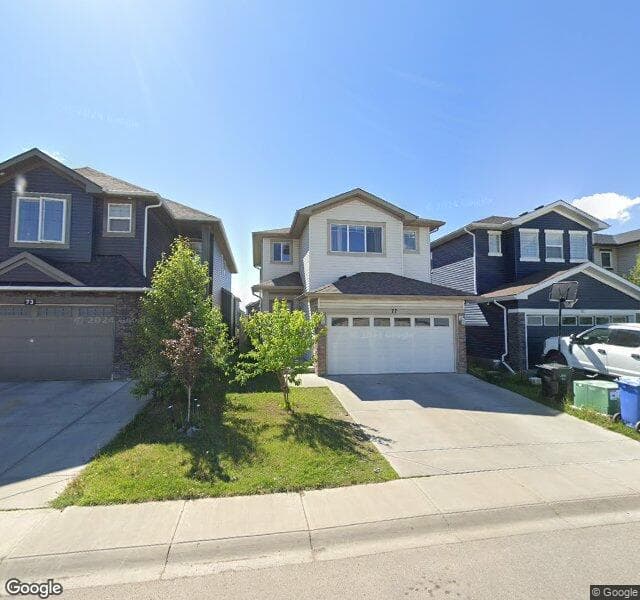 Street view of 77 Taralake Manor NE, Calgary
