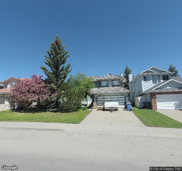 Street view of 682 Hawkwood Boulevard NW, Calgary
