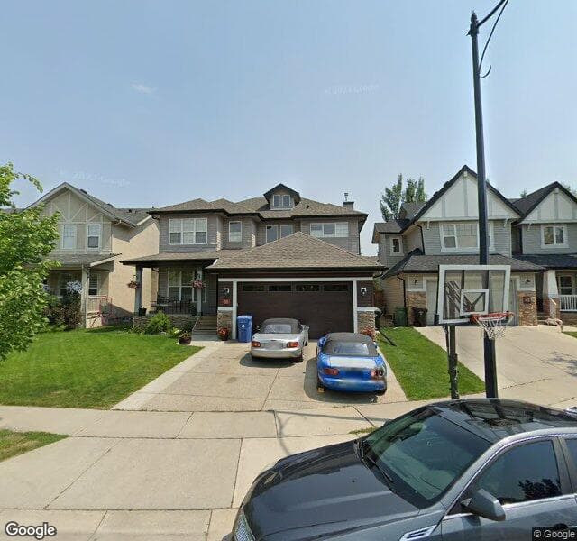 Street view of 38 Elgin Estates Grove SE, Calgary