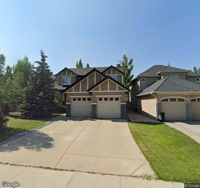 Street view of 1838 Evergreen Drive SW, Calgary
