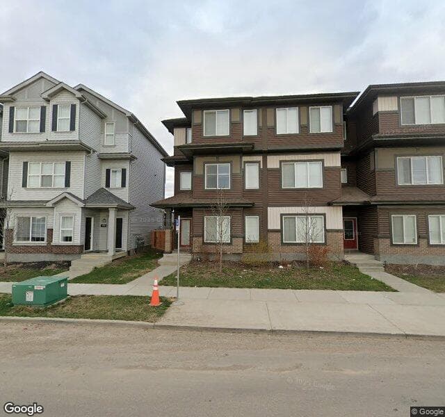 Street view of 4092 Chappelle Green SW, Edmonton