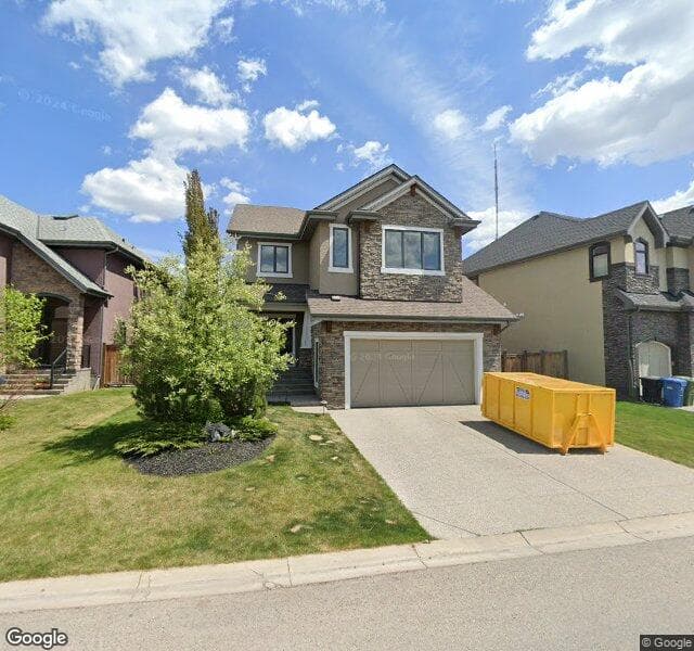 Street view of 94 W Coach Way SW, Calgary