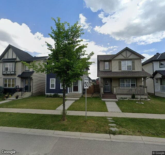 Street view of 387 Silverado Drive SW, Calgary