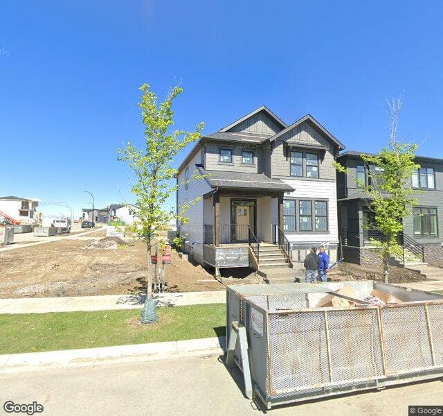 Street view of 127 Treeline View SW, Calgary