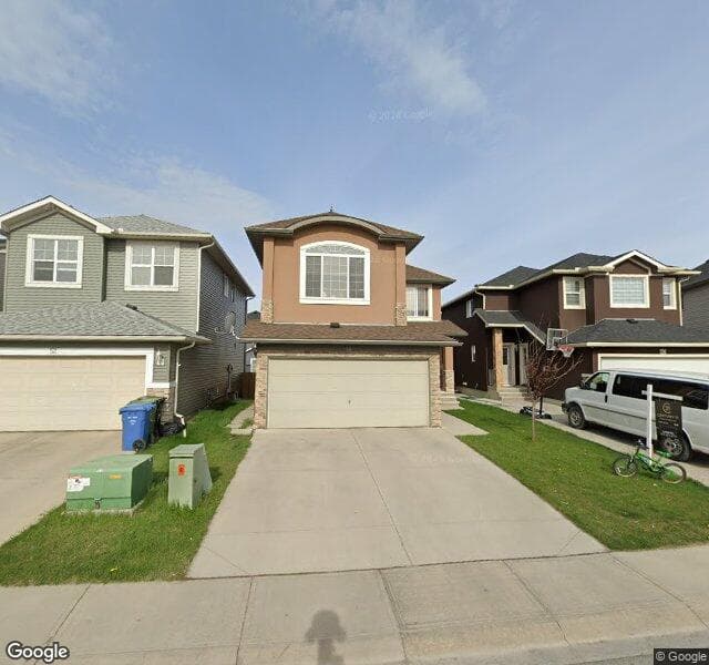 Street view of 56 Saddlecrest Gardens NE, Calgary