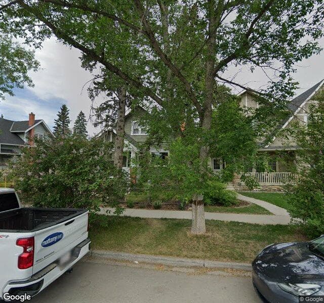 Street view of 1722 6 Avenue NW, Calgary