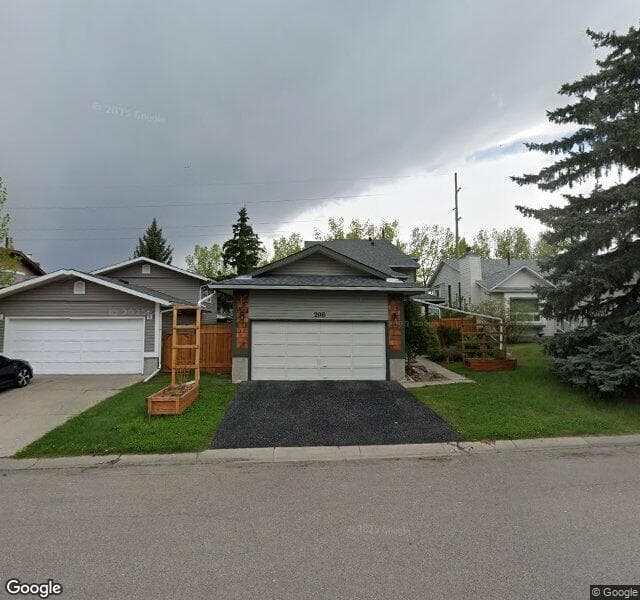 Street view of 208 Shawmeadows Road SW, Calgary