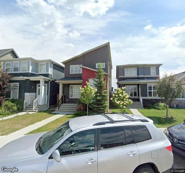 Street view of 734 Belmont Drive SW, Calgary