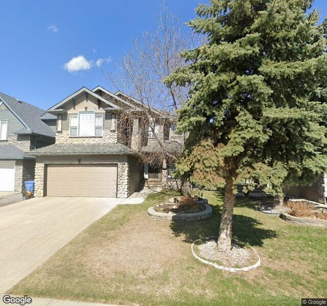 Street view of 129 Panamount Green NW, Calgary