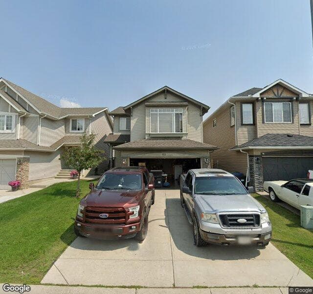 Street view of 115 Brightonstone Gardens SE, Calgary