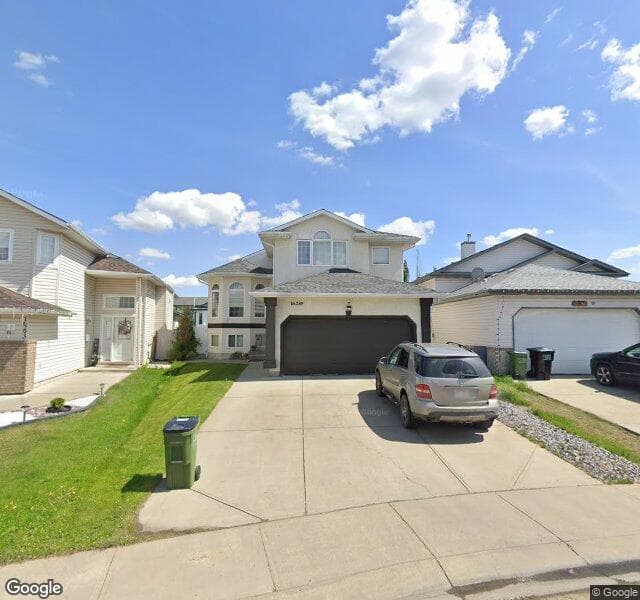 Street view of 16289 52 Street NW, Edmonton