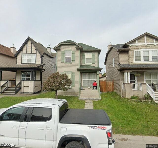 Street view of 69 New Brighton Green SE, Calgary