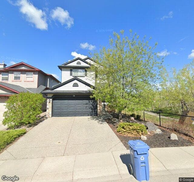 Street view of 56 Rockywood Park NW, Calgary