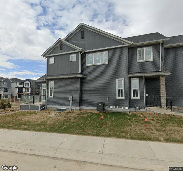 Street view of 99 Lewiston View NE, Calgary